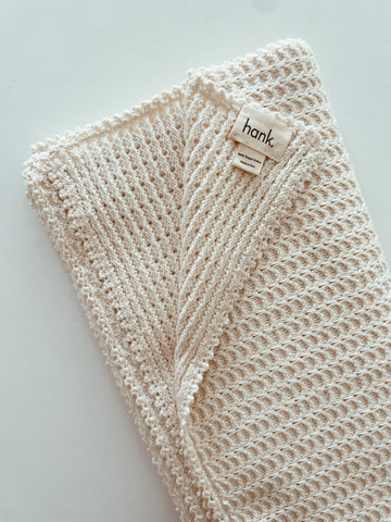 Gordon Waffle Heirloom Blanket - Snow