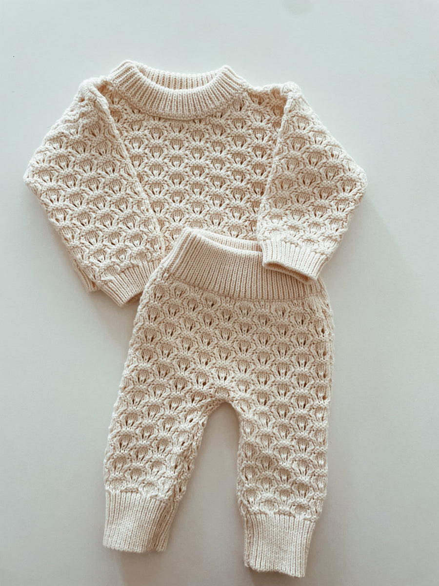 Olive Knit Set - Snow